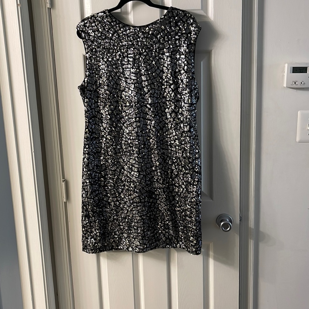 H&M black sequins party dress